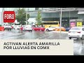 Activan Alerta Amarilla por pronóstico de lluvias en varias alcaldías de CDMX - Las Noticias