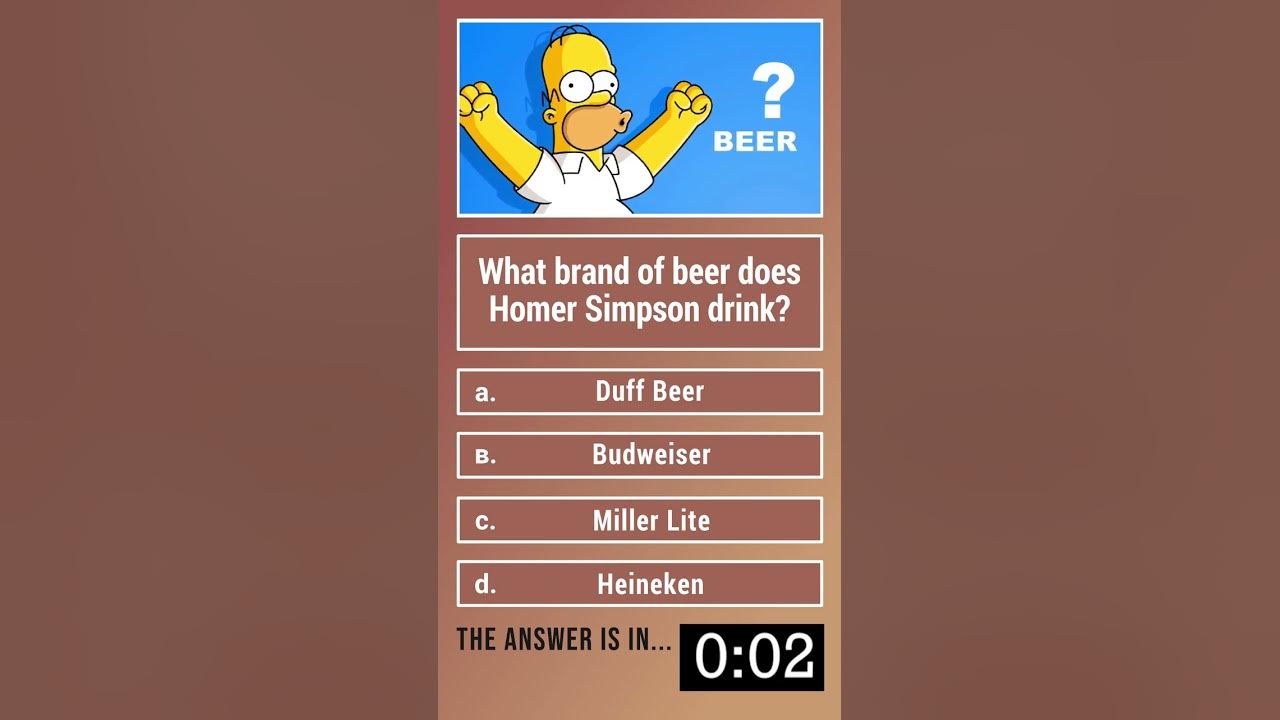 What brand of beer does Homer Simpson drink? YouTube