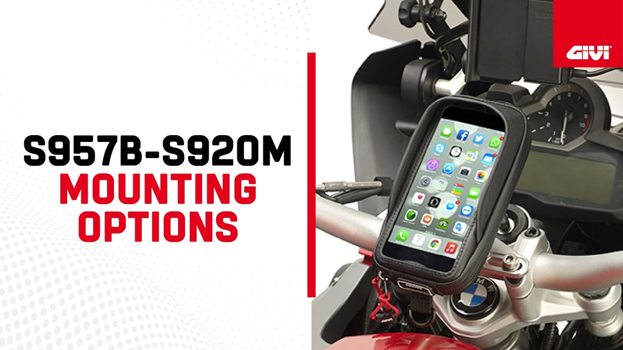 GPS Navi Smartphone Tasche Givi S957B Mit Lenker-Halterung Für I-Phone