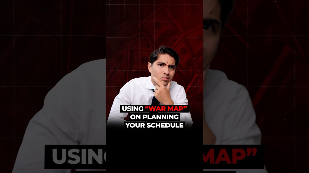 Using “War Map” on Planning your Schedule to Increase Productivity