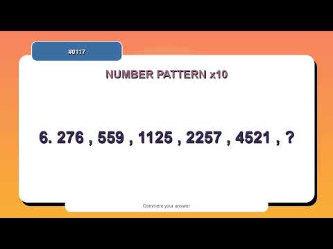 Number Pattern Challenge #0117 | 10 Number Pattern Practice Questions