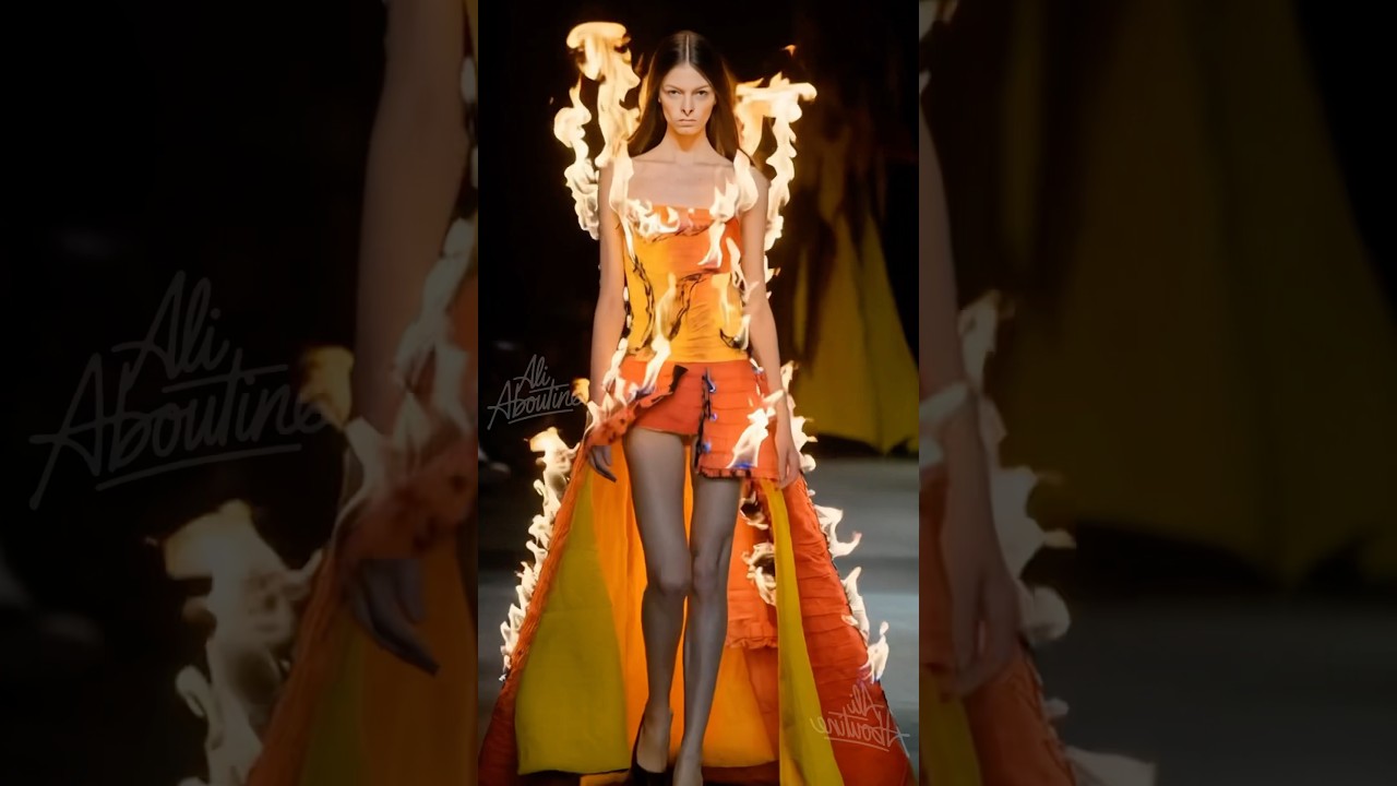 Runway ablaze: Fashion meets fire 🔥 