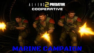 Aliens vs Predator 2 - Cooperative Mod - Marine Campaign - Full Playthrough - @Avpunknown