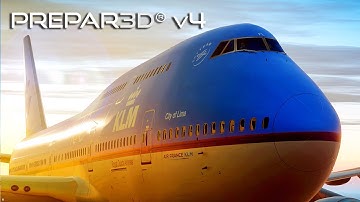 [PREPAR3D V4.5]  KLM BOEING 747 - AMSTERDAM TO HONG KONG
