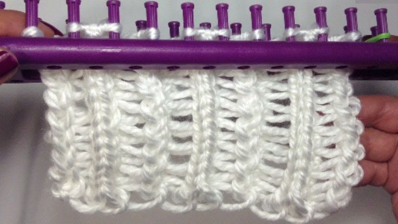 [Paso a paso] PUNTO SALIENTE en Telar Rectangular - Perfecto para bufandas, mantas y mas