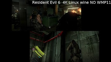 Resident evil 6 Coop Linux wine 4K black screen fixed