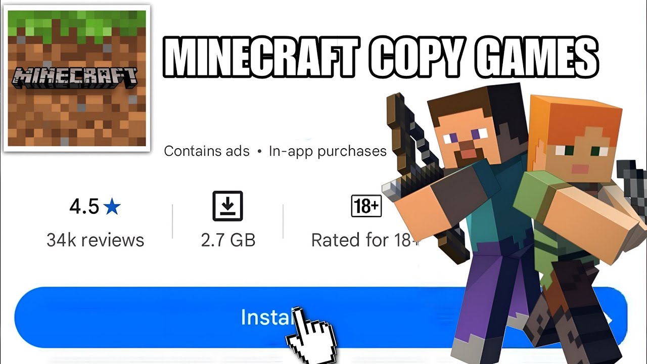 I Tried Minecraft Copy Games 😂 On Play Store - YouTube
