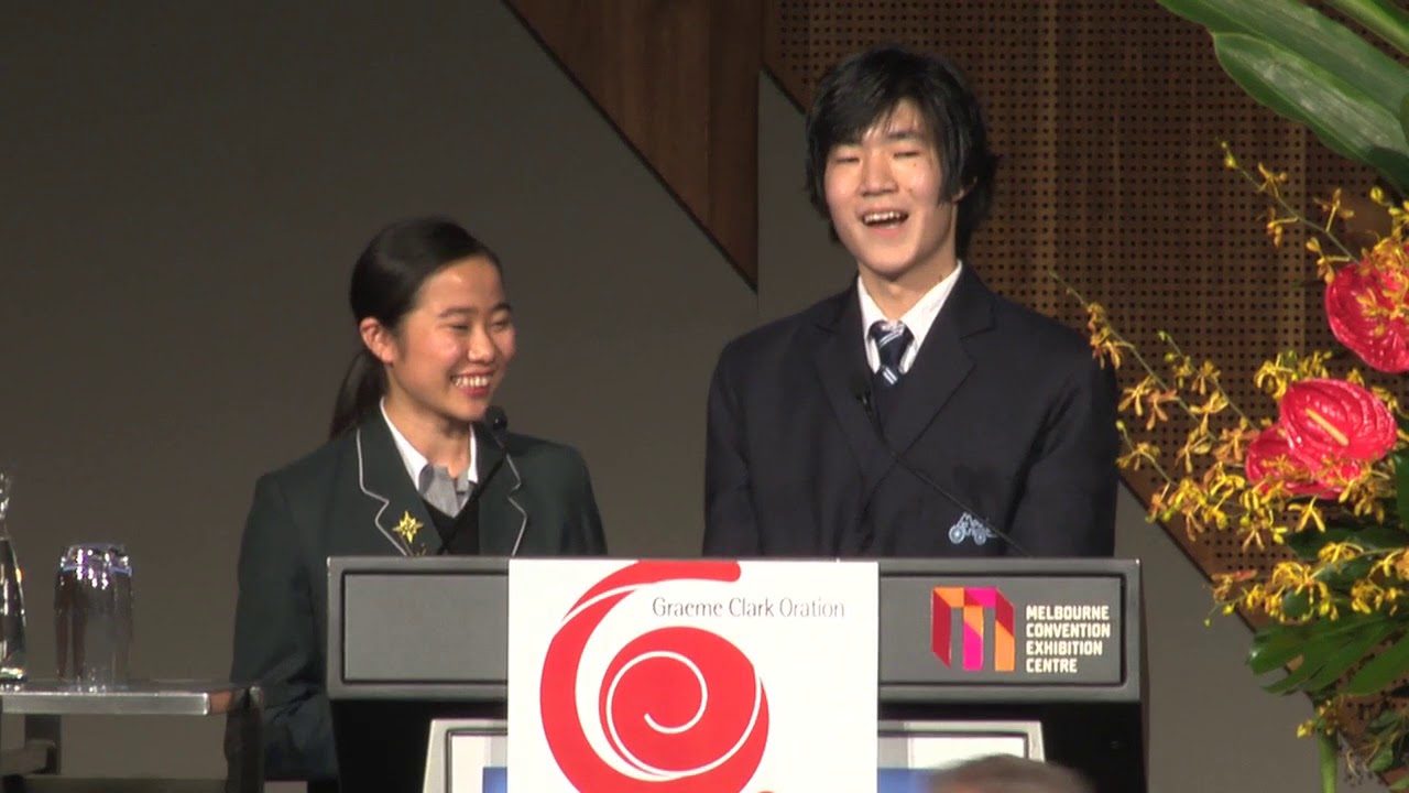 Graeme Clark Oration Youth Ambassadors Dinner Address