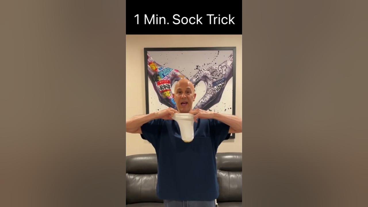 1 Minute Sock Trick For Fungus 1 Minute Sock Trick…Fix Poor Posture! Dr. Mandell - YouTube
