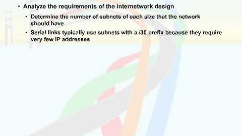 543   51  VLSM and Route Summarization   06  Designing a Subnetting Scheme
