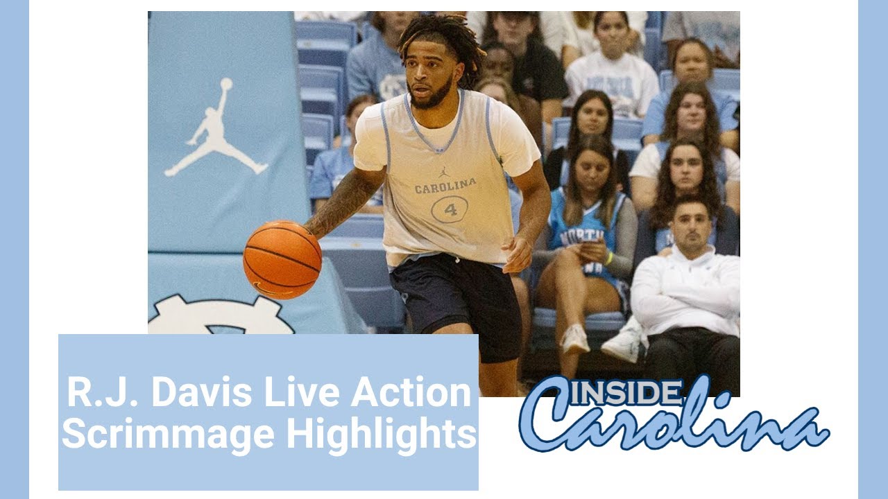 R.J. Davis Live Action Scrimmage Highlights | Inside Carolina Video