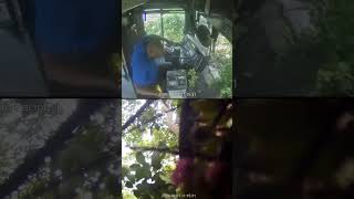 Bus driver falls asleep