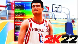 NBA 2K22 *RARE* YAO MING BUILD | VERSATILE POST-SCORING 7'3 C BUILD W/ CRAZY DEFENSE & FINISHING