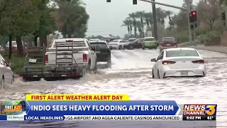 Storm Brings Flooding Throughout The Coachella Valley