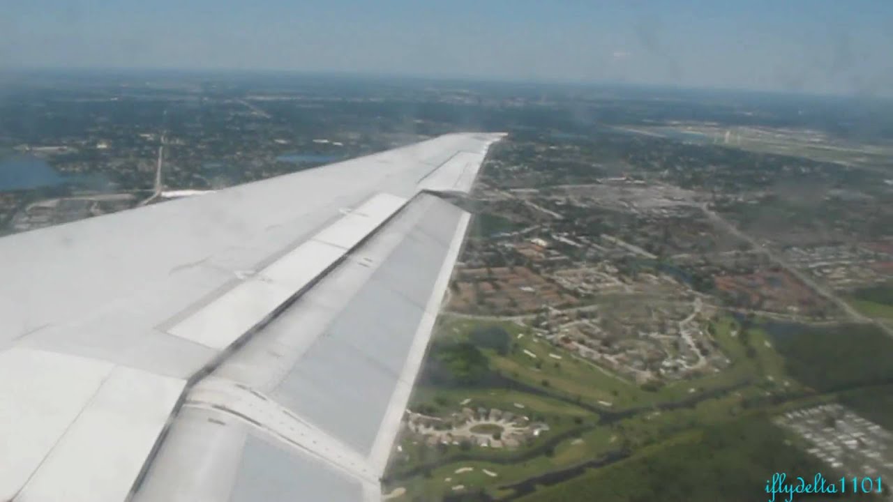 Delta Airlines MD88 landing in Orlando from La Guardia (Delta Flight