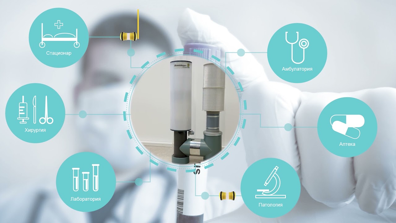 Cистема  дезинфекции Antivirus Sumetzberger для пневматической почты от Key Info Systems