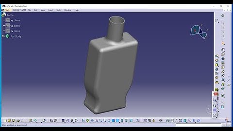 CATIA V5 Technical, Drawing, Pad command, Extrude command, Sketch, Views