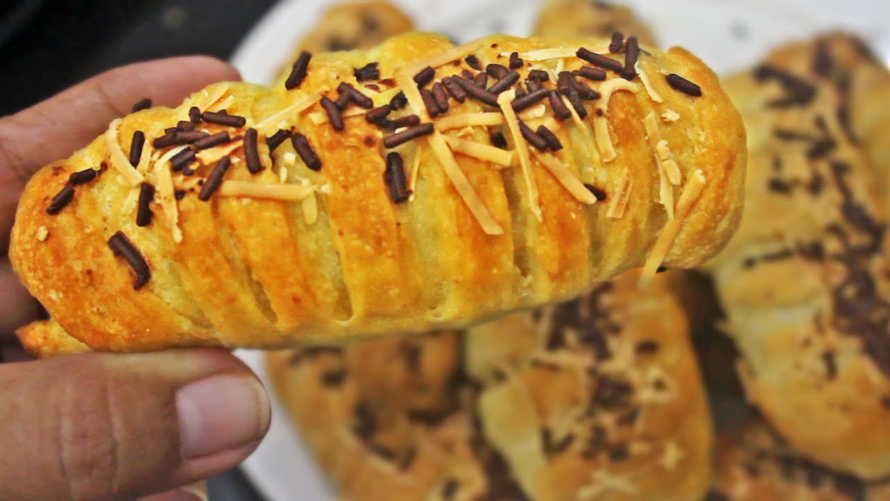 Tanpa Ulen, Tanpa Telor dan Tanpa Mikser | ROTI MANIS KEJU COKLAT