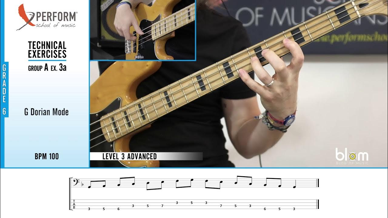 Bass technical exercises - Level 3 - Grade 6 - Group A 1 - Basso (RSL ...