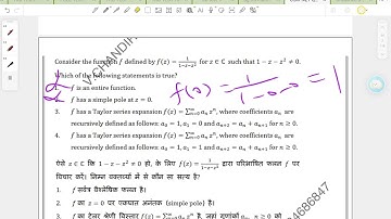 Csir mathematics complex analysis con:9384686847