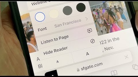 How to listen to a Web Page in Safari on iPhone iOS 17
