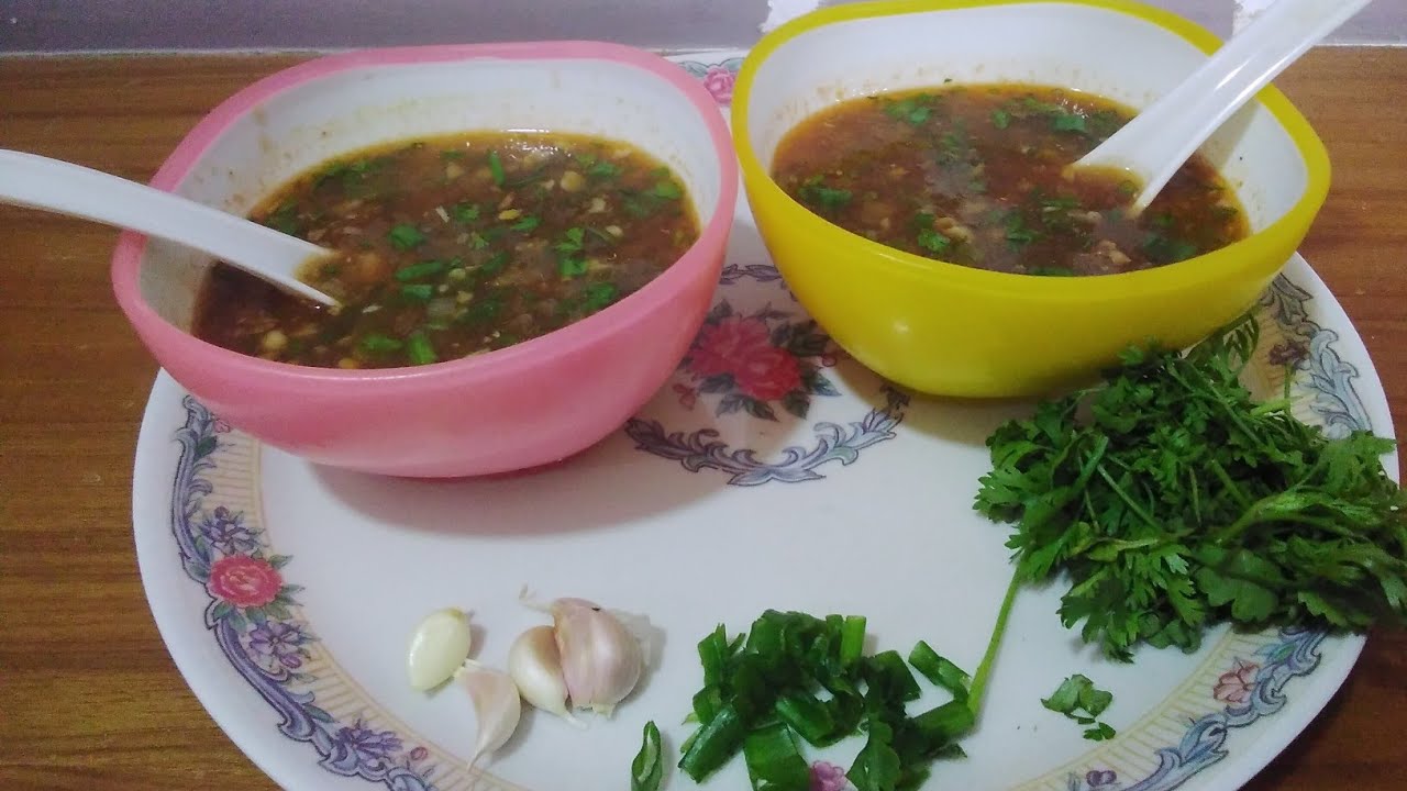 || Hot Garlic Soup / Sauce || without vegetables  || soup recipe || 