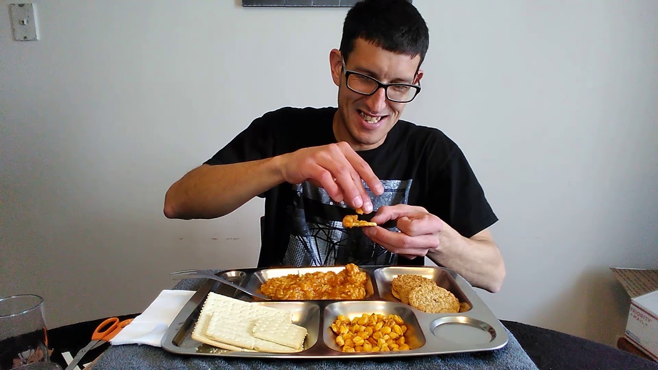 MRE Star Chicken and rice with veggies Menu 4 - YouTube