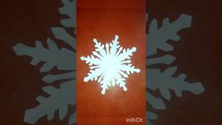 Snowflake ❄️#youtubeshorts #artandcraft #artscraft #craft