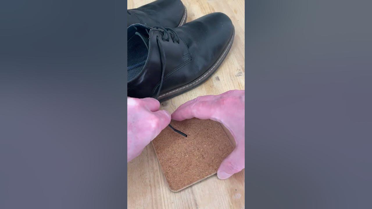 Mending frayed shoelaces with heat shrink tubing and a domestic iron
