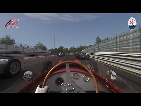 Видео: Nordschleife - Maserati 250F 12 cylinder \ Assetto Corsa