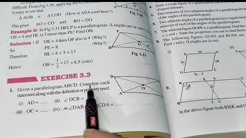 Class 8th chapter 3 exercise 3.3 understanding quadrilateral.#yt #maths #education 