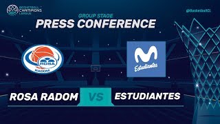 Rosa Radom v Movistar Estudiantes - Press Conference - Basketball Champions League 2017