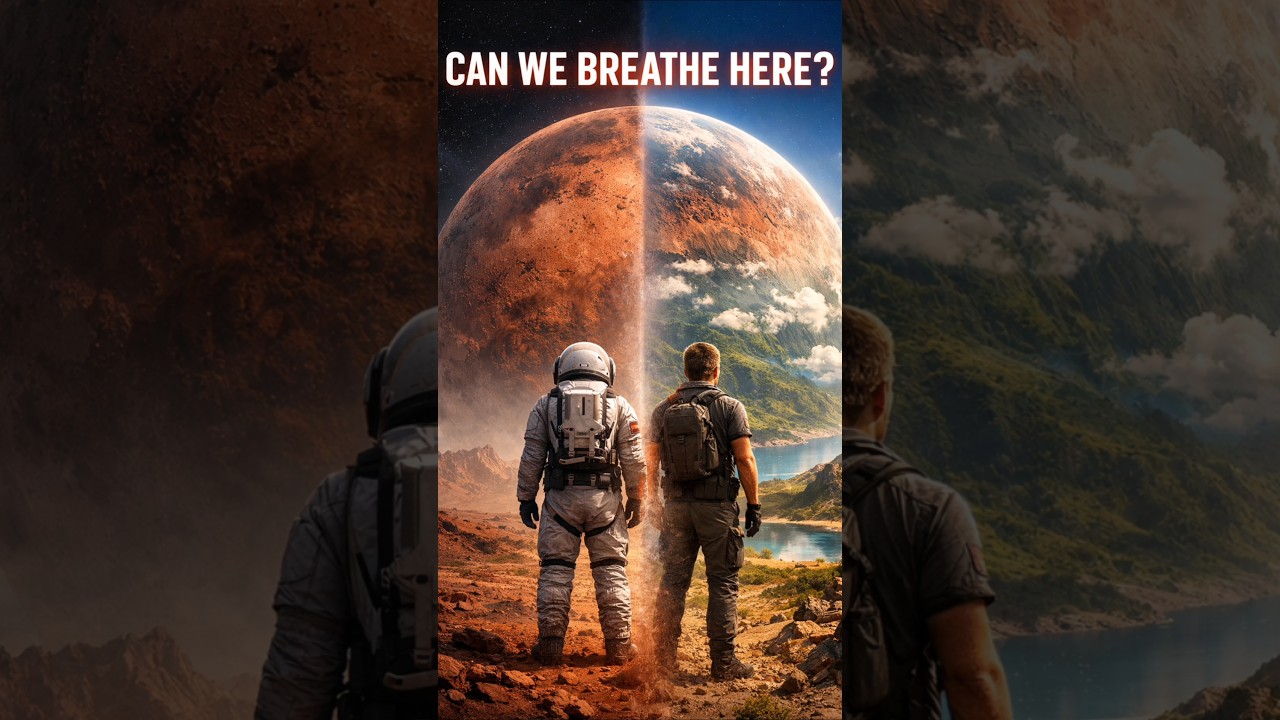 Could humans ever breathe on Mars? 🔴Today, Mars has a thin CO₂ atmosphere, #Mars #shorts
