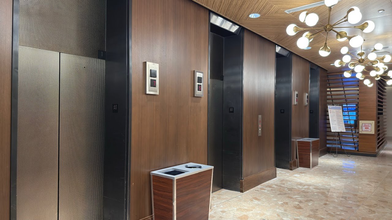 OTIS Elevonic 411M Traction Elevators @ Disney's Contemporary Resort, Lake Buena Vista, Florida