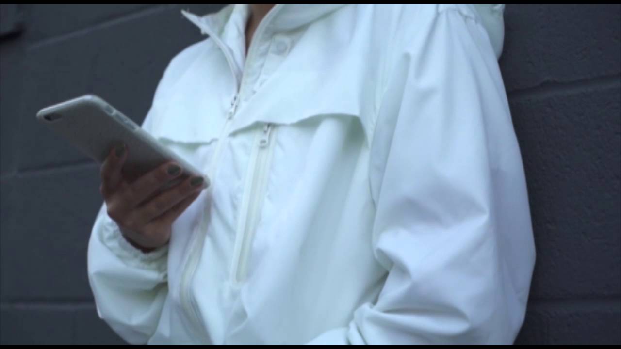 Glow in the dark jacket / reflective jacket / water repellent jacket on kickstarter