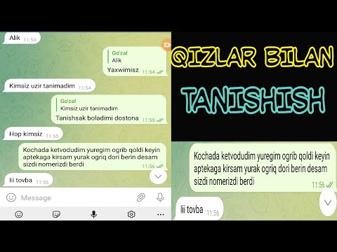 Qizlar Bilan Tanishish ( Telegram Orqali)4-qism