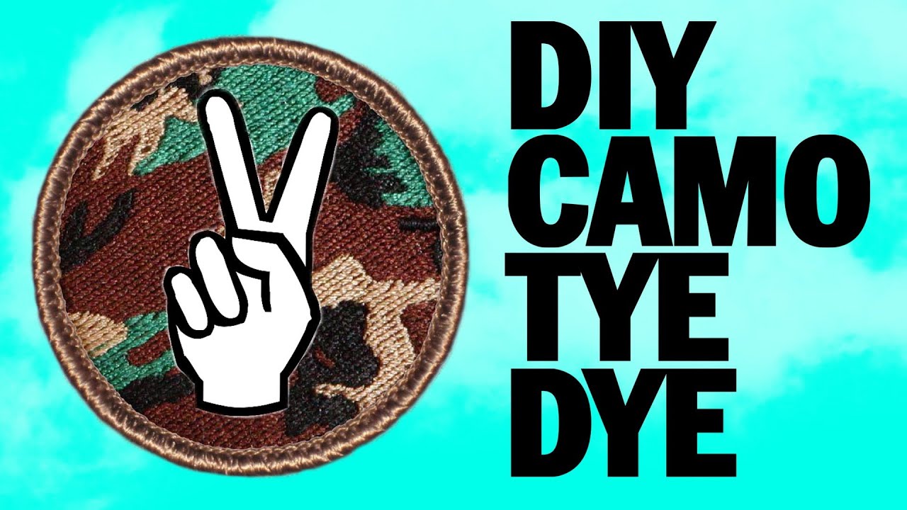 Camo Tie Dye Shirts and how to use Black Dye - One CrafDIY Girl