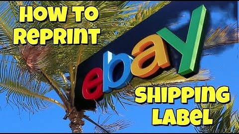 Reprinting a Purchased eBay Shipping Label / Super Simple!