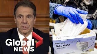 Coronavirus outbreak: NY Governor Cuomo gives order for all residents to wear masks in public | FULL