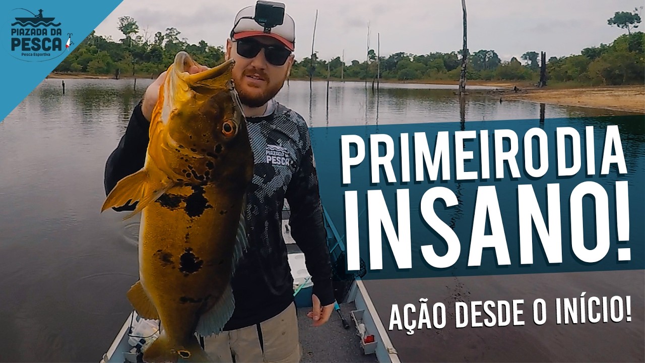 (2K) Começamos com MUITO TUCUNARÉ! Piazada da Pesca em Balbina - Ilha das Araras - Ep. 02