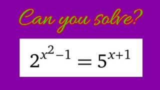 Math Olympiad Problem | Exponential equation in radical | Math Olympiad training