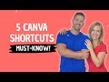 5 Must-Know Canva Shortcuts!