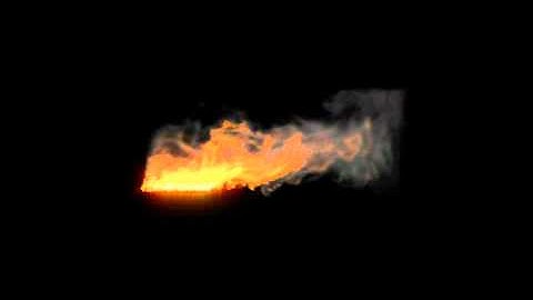 blender 2.5 smoke / fire simulation