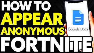 How To Appear Anonymous on Google Docs [EASY]