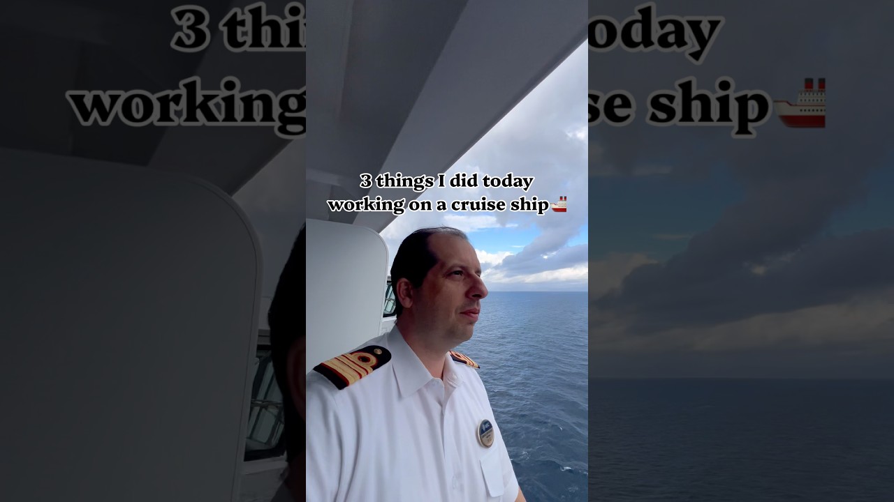 Three things I did today working on a cruise ship as a hotel director #cruises #shiplife #officer