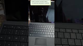 How entertaining the boot menu in Microsoft surface pro #bootmenu #microsoftsurface #boot #fix