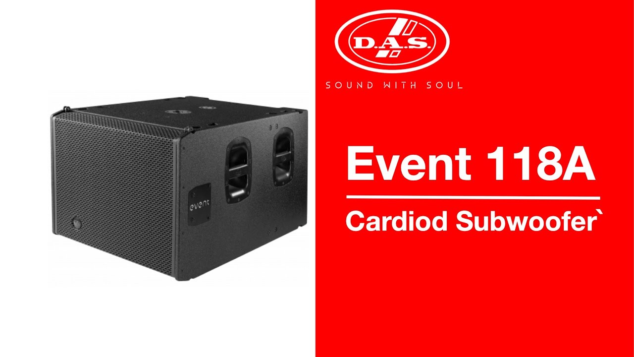 Bajo DAS Event 118a | Bajo Con poder incluido | Con modo Cardioid