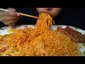 Spicy Current Noodles, Sausages and Fried Egg Mukbang | eating