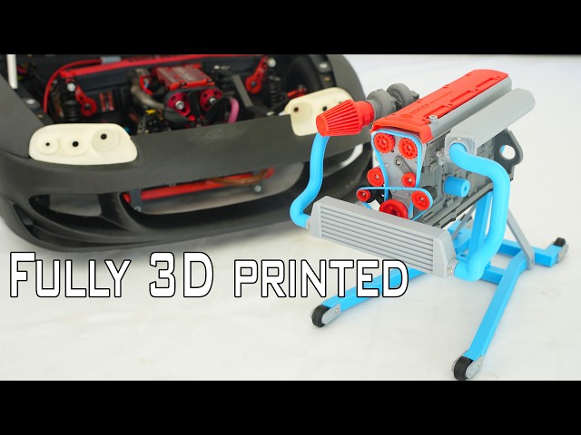 Fully 3d printed 2JZ engine and update on skyline 4 cylinder