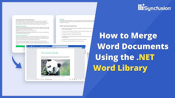 How to Merge Word Documents Using the .NET Word Library